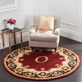 thumbnail image 3 of SAFAVIEH Naples Victoria Floral Wool Area Rug, Maroon/Beige, 3' x 5', 3 of 5