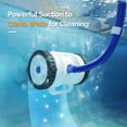 thumbnail image 3 of (2025 Upgrade) VINGLI Pool Vacuum Suction-Side Pool Cleaner Automatic Sweeper for Inground Swimming Pool,Powerful Suction to Climbs Walls,with 39.6ft Tangle Free Hose (Memory Blue&Gray), 3 of 17
