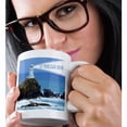 thumbnail image 2 of 3drose, Let Your Light Shine - Lighthouse Shining Bright - Light House at Sea Ocean - Inspiring Words Saying, 11oz Magic Transforming Mug, 2 of 7