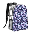 thumbnail image 3 of Easygdp Skull crystal flower Clear Backpack, Transparent Bookbag for School for Women Men, Capacity Clear Bag for College, Travel, 3 of 7