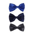 thumbnail image 4 of INSPIRE CHIC Unisex Y Shape Elastic Shoulder Strap Adjustable Bow Tie Suspender Set Sapphire+Dark Blue+Grey Height below 5.3 feet, 4 of 7