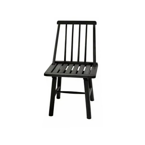 Jack Post Hardwood Classic Indoor & Outdoor Farmhouse Armless Chair, Black