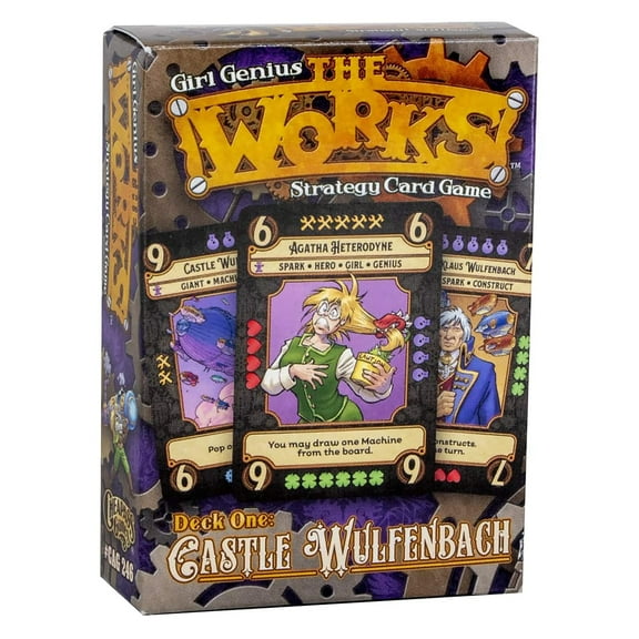Girl Genius The Works: Deck One Castle Wulfenbach - Cheapass Games, Strategy Card Game, Ages 12 