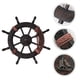 thumbnail image 2 of Mediterranean Style Nautical Wooden Boat Ship Wheel Wooden Rudder, 2 of 5