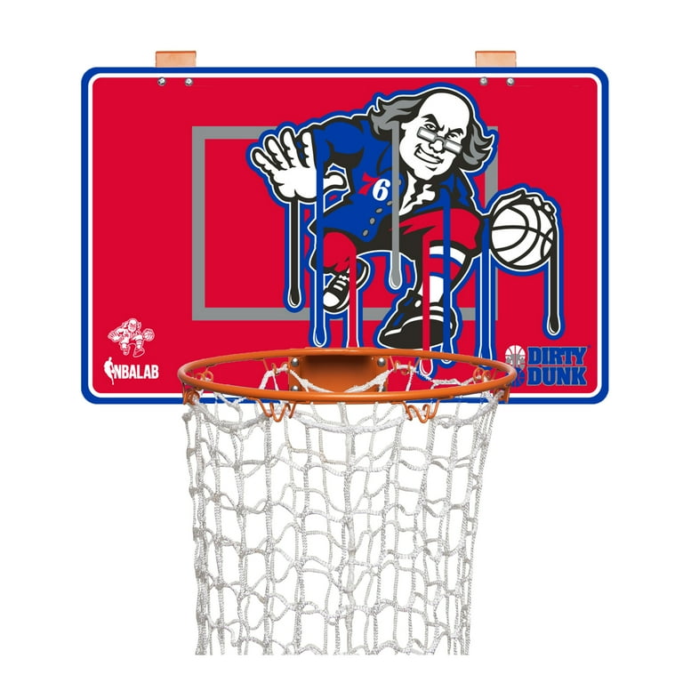 Philidelphia 76ers Dirty Dunk Over The Door Basketball Hoop Laundry Hamper The Dunk Collection Walmart