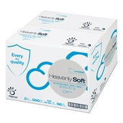 Angle View: Papernet Heavenly Soft Toilet Tissue 2-Ply 3.5" x 146 ft 500 Sheets/Roll 96 RL/Carton 410000