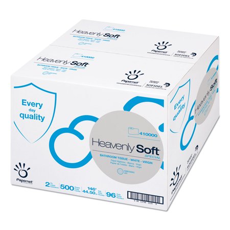 Papernet Heavenly Soft Toilet Tissue 2-Ply 3.5" x 146 ft 500 Sheets/Roll 96 RL/Carton 410000