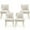 Beige, variant on SEYNAR Modern Velvet Dining Chairs Pleated Vanity Chair Set of 4 with Glod Legs for Living Room,Beige
