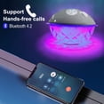 thumbnail image 5 of Altavoces flotantes para piscina con luces de colores, altavoz Bluetooth impermeable IP68 para piscina, altavoz de sonido cristalino para piscina, spa y exteriores, 5 of 5