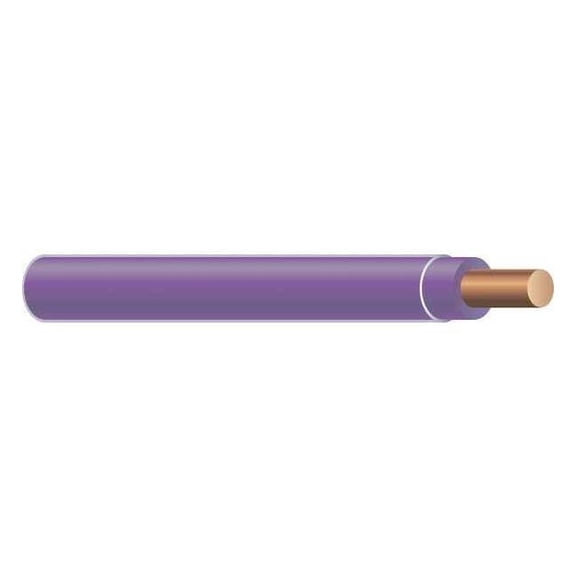 Southwire THHN Building Wire, Copper, 14 AWG, 1C, Purple, Solid, 500 ft 21124301