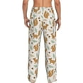 thumbnail image 3 of Goofa Squirrel And Leaves Printed Soft Pajama Pants for Men, Wide Leg Comfy Casual Lounge Yoga Pants-, 3 of 9