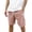 Pink_003, variant on Domuza Corduroy Shorts for Men Casual Elastic Waist Drawstring Shorts for Men with Pockets Dark Green M