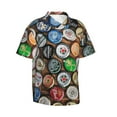 thumbnail image 2 of Easygdp Beer Caps Men's Hawaiian Shirts Print Lapel Short Sleeve for Beach, vacation, party, casual occasions - X-Large, 2 of 9