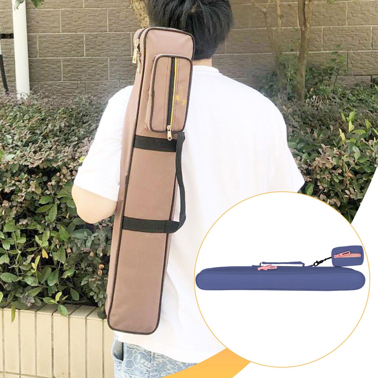 LeeQinersw Flute Carrying Case Carrying Pouch Gift Lightweight Bamboo Flute Storage Bag Blue