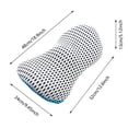 thumbnail image 2 of Orthopedic Memory Foam Lumbar Support Pillow Ergonomic Back Cushion 12.6"x9.4"x5.1" Removable Washable Cotton Cover Pressure Relief for Office Chair Car Seat Home Use, 2 of 4