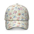 thumbnail image 2 of Rustic Farmhouse Bloom Baseball Cap – Vintage Floral Dad Hat with Botanical Garden and Watercolor Artistic Pattern, Adjustable Snapback, 2 of 7