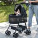 thumbnail image 1 of 3 in 1 Folding Dog Stroller,Pet Folding Stroller,4 Wheels Dog/Cat Puppy Stroller w/Removable Travel Carrier for Small/Medium Pet ShopWise Round, 1 of 6