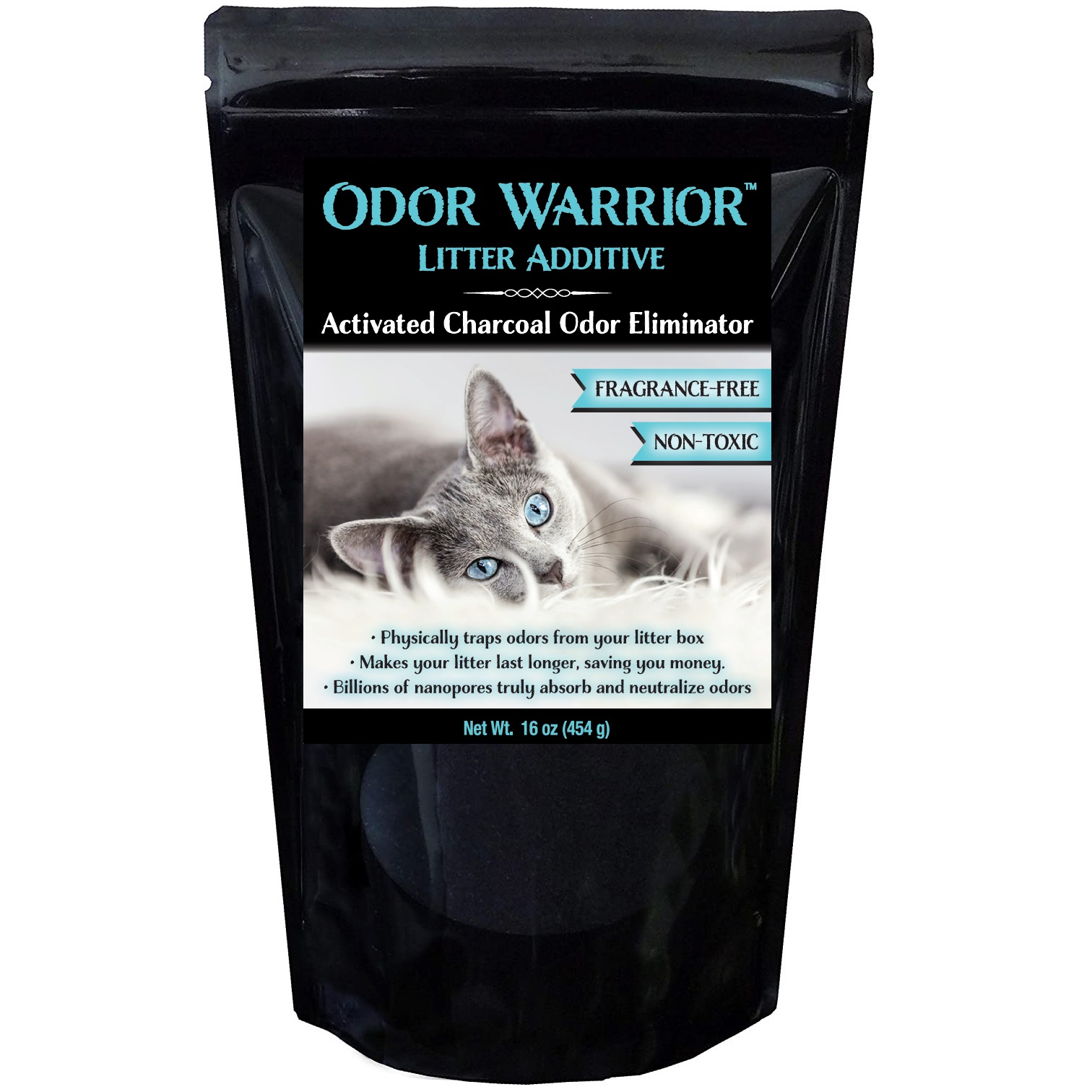 Odor Warrior Cat Litter Deodorizer Additive for Cat Litter Odor