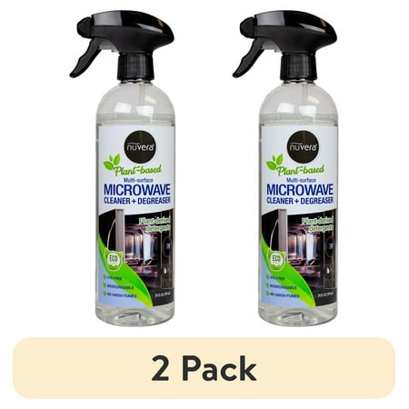(2 pack) Nuvera Eco Friendly All Purpose Microwave Cleaner and Degreaser, 24 fl oz
