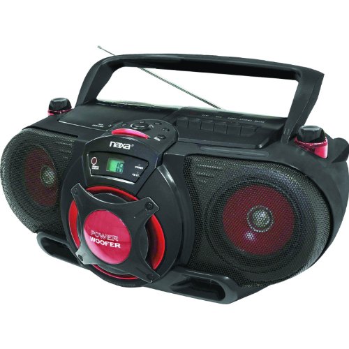 naxa electronics mp3cd bass reflex boombox