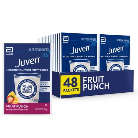 Juven Therapeutic Nutrition Drink Powder, Fruit Punch, 48 Packets