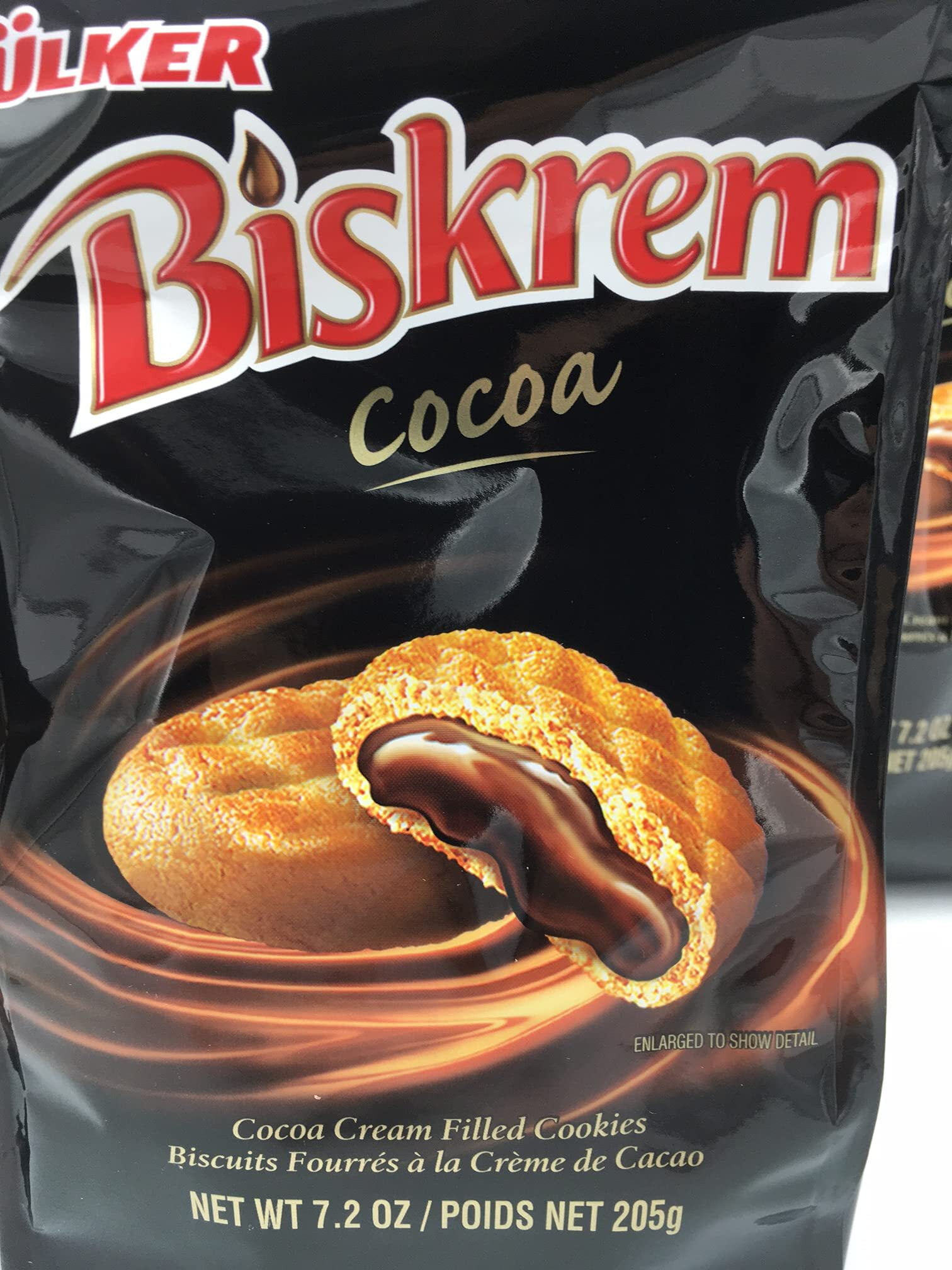 Ulker Biskrem 7.02oz each Pack of 6 Cocoa Cream Filled Cookies ( 205gr)