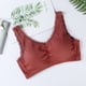 thumbnail image 4 of Mujeres Yoga Sólido Sin mangas Hombro frío Tanques casuales Blusa Tops Íntimos Fridja  nalpqowj36728, 4 of 5