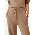 thumbnail image 2 of Scoop Women's and Women's Plus Ultimate Scubaknit Cropped Sweatpants, Sizes XS-4X, 2 of 5