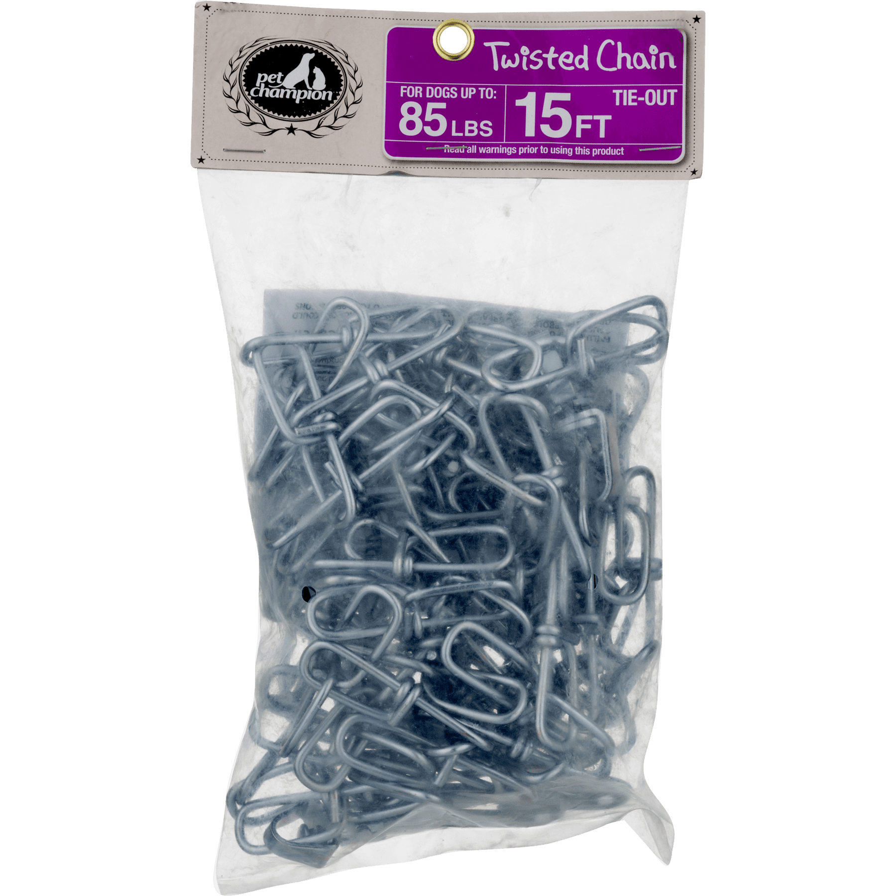 Stout Stuff: 15 Ft Chain Link Chain Tie-Out, 1