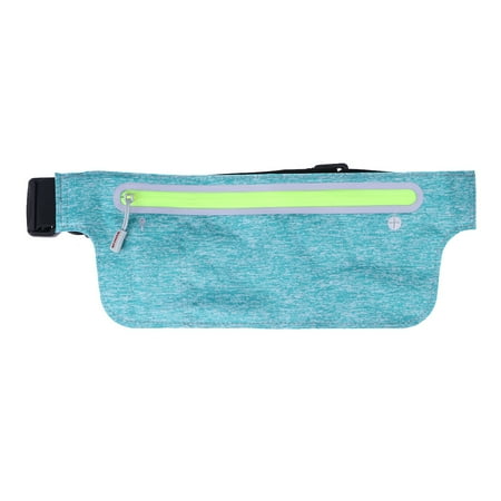 Zoyueyie Sports Waist Bag Waterproof Lycra Adjustable High-elastic Belt Lightweight Storage Pouch Outdoor for Money Phone Keys Earphone (Blue) (6.5inch)