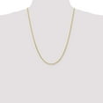thumbnail image 2 of The Black Bow 1.9mm 14k Yellow Gold Diamond Cut Round Wheat Chain Necklace, 24 Inch, 2 of 8