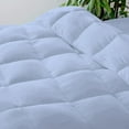 thumbnail image 2 of Cal-King 1 PC Comforter And 2 Pillowcase Solid Mediterranean Blue Luxury Premium Collection Microfiber Fill Lightweight Duvet Insert Box Stiched Quilted Fluffy Soft All Season Cooling Comforters, 2 of 7
