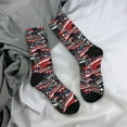 thumbnail image 4 of JUNZAN Red And Blue Cars Mens Funny Socks for Men Women Colorful Fun Novelty Crew Patterned Socks, 4 of 6