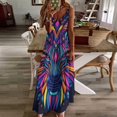 thumbnail image 3 of Tiger Animal Graffiti Sleeveless Dress Woman Fashion Long Dresses Women's Summer Suit Dress Summer 2025 Women, 3 of 7