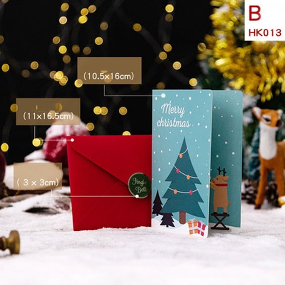 Heighten The Atmosphere Decorate Fashion Suit Greeting Card 3D Christmas Pop-up B