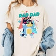 thumbnail image 2 of Rad Dad Blu.ey Cartoon Shirt, Men's and Women's Graphic Tee 100% Cotton by TBun, Full Sizes S-5XL, 2 of 5