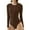 Coffee, variant on Women's Long Sleeve Bodysuit Womens Open Back Long Sleeve Flared Bottom Pants Romper Bodycon Jumpsuit Yoga Rompers