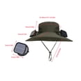 thumbnail image 7 of Sulaicai Hat with Fans Solar Power, Wide Brim Sun Hat for Men Women, Summer Essentials for Outdoor Fishing Camping Hiking Beach, 7 of 7