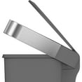 thumbnail image 7 of simplehuman 12 gal Plastic Rectangular Kitchen Trash Can with Liner Pocket, Grey, 7 of 7