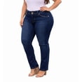 thumbnail image 2 of jack david womens plus size jeans stretchy blue denim jean pants, 2 of 8