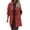 C-Red475, variant on DHFJKG Trench Coat Women Classic Notched Lapel Loose Fit Mediun Length Overcoat With Pockets Office Lady Business Casual Wear Soft Outerwear