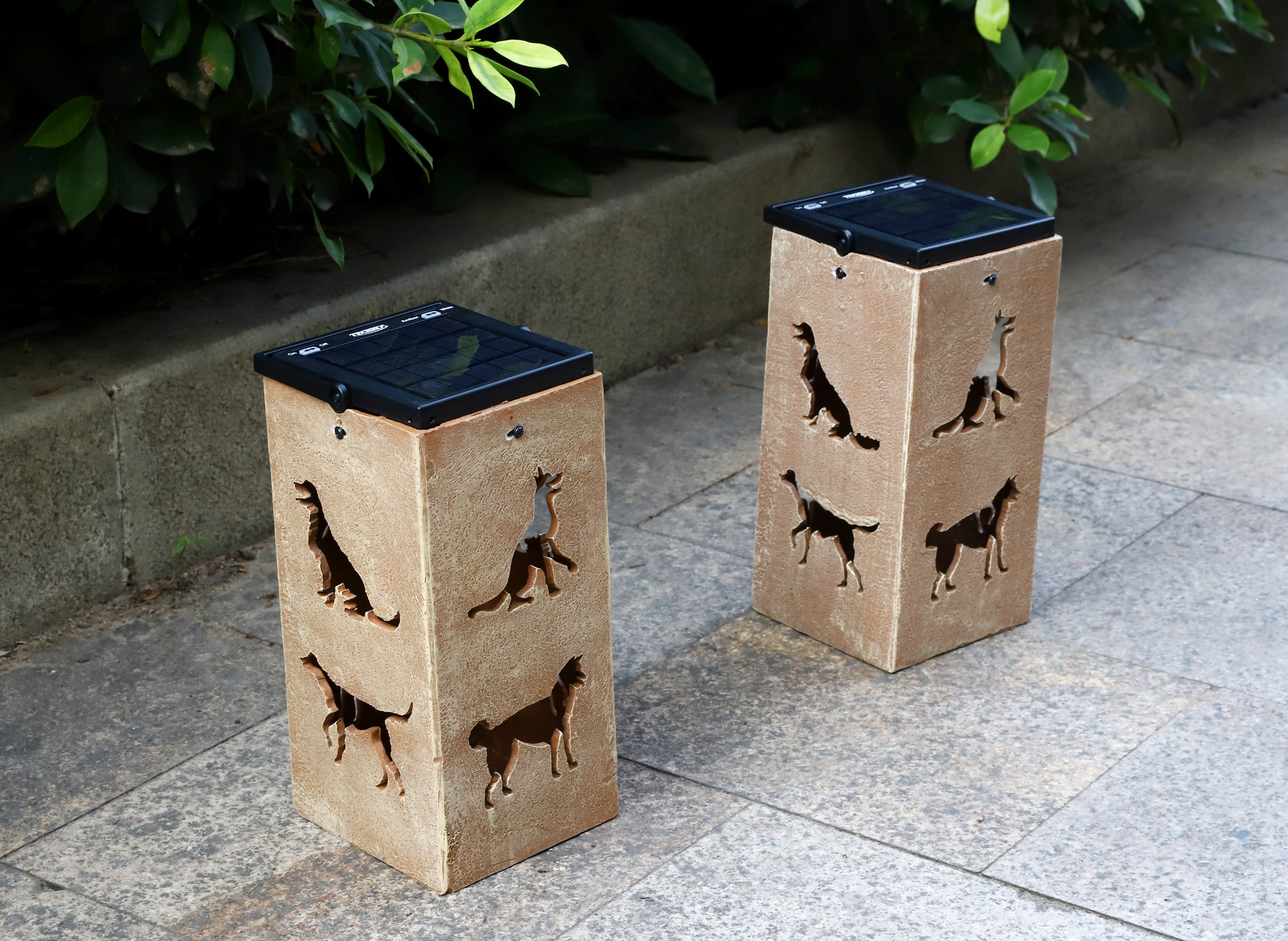 Solar Decorative Portable Lantern - Dog