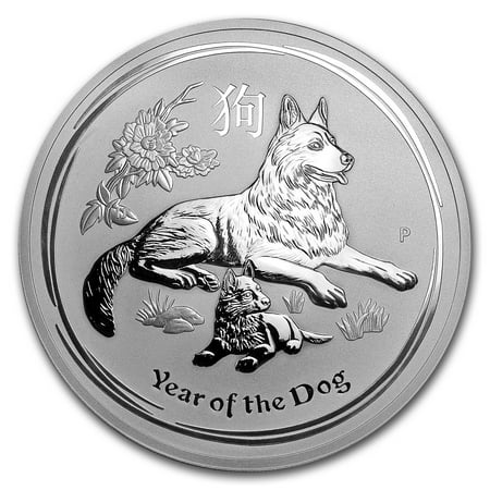 - 2018 Australia 1 kilo Silver Lunar Dog BU