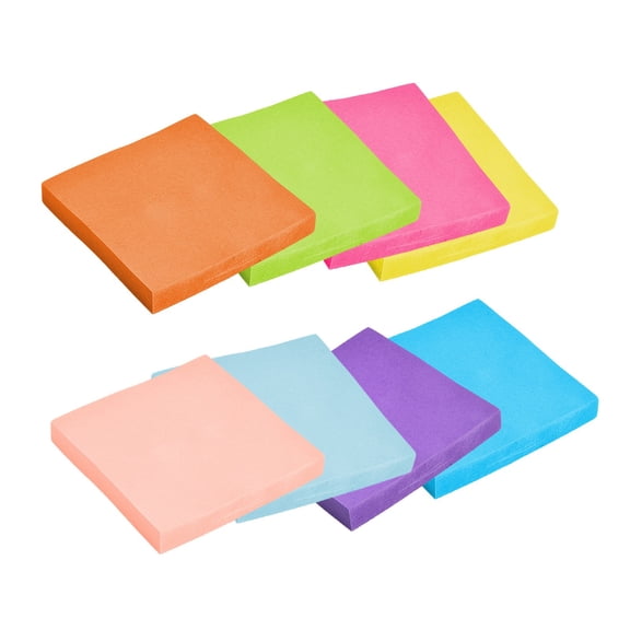 Yhmxh 8 Pack Pastel Colored Sticky Notes Pads, 3x3 inch Self-Adhesive Removable Sticky Note Pads, Multi Color Memo Pads for Office, Home Note Taking, Reminder Marking & Daily Planner Organizing