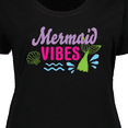 thumbnail image 4 of Inktastic Mermaid Vibes with Tail and Seashell Women's Plus Size T-Shirt, 4 of 5