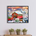 thumbnail image 4 of Pintura de diamante con cuentas cuadradas 5D DIY, Kit de pueblo nevado, decoración del hogar, 50x40cm, 4 of 9