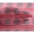thumbnail image 4 of oneOone Viscose Chiffon Fabric Leaves & Lotus Block Print Fabric By The Yard 42 Inch Wide, 4 of 4