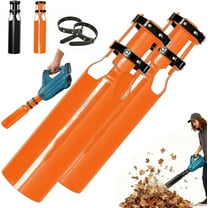 Leaf Blower Air Booster, Air Flow Turbo Booster for Leaf Blower Attachment Designed Based on Venturi Effect, 2nd Gen Airflow Amplifier, Doubling up AmountAir of Your Leaf Blowers (Orange,2PCS)