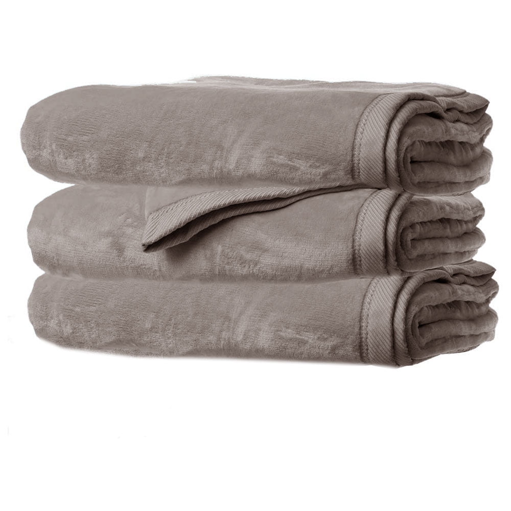 Sunbeam Velveteen Plush Electric Heated Warming Blanket Queen Mushroom
