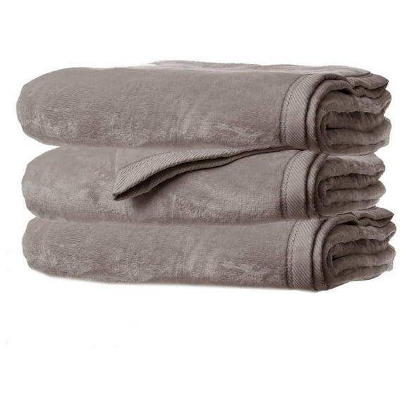 Sunbeam Velveteen Plush Electric Heated Warming Blanket Queen Mushroom